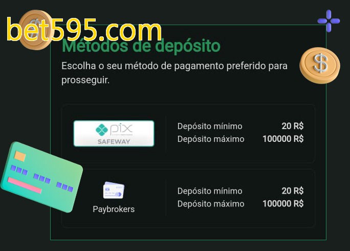 O cassino bet595.combet oferece uma grande variedade de métodos de pagamento